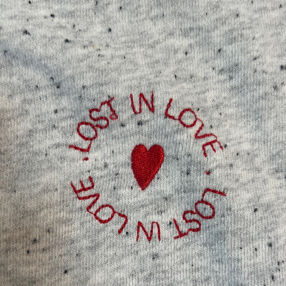 H&M Light Gray Sweater with Red Heart Accents - Picture 5 of 8